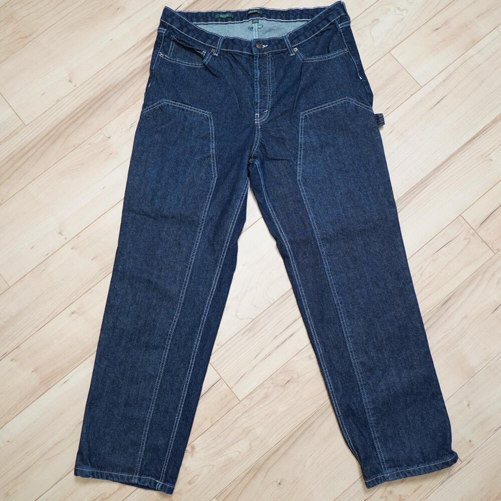 Wild Fable Dark Wash High Rise Straight Carpenter Jeans Streetwear 16